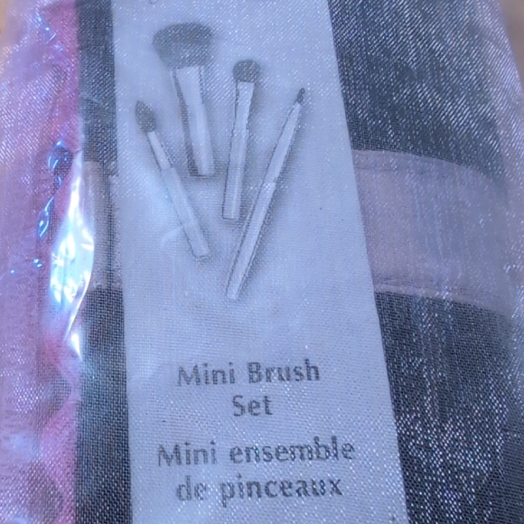 Mary Kay Mini Brush Set with Pink Trim - Picture 2 of 2